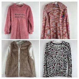 Girl's Sweater, Vest & Cardigan Mix Lot of 4